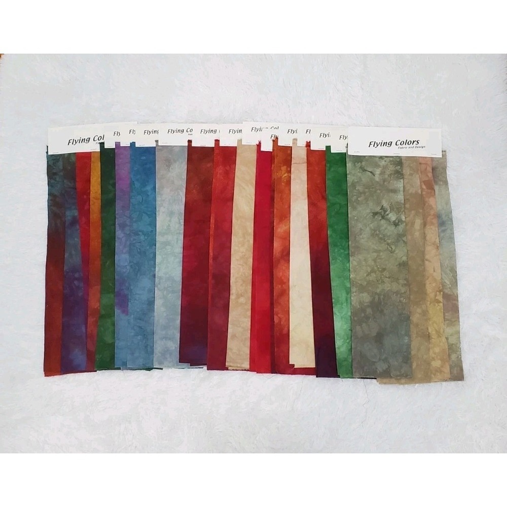 Hand Dyed Fabric By Carolyn Abbott Tie Dye Ombre Quilting 20 Fat Quarters Bundle